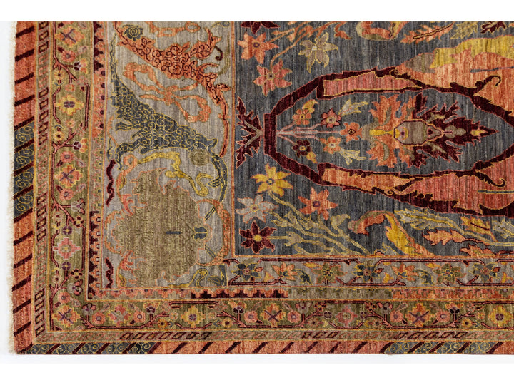 Antique Bidjar Wool Rug 9 X 12