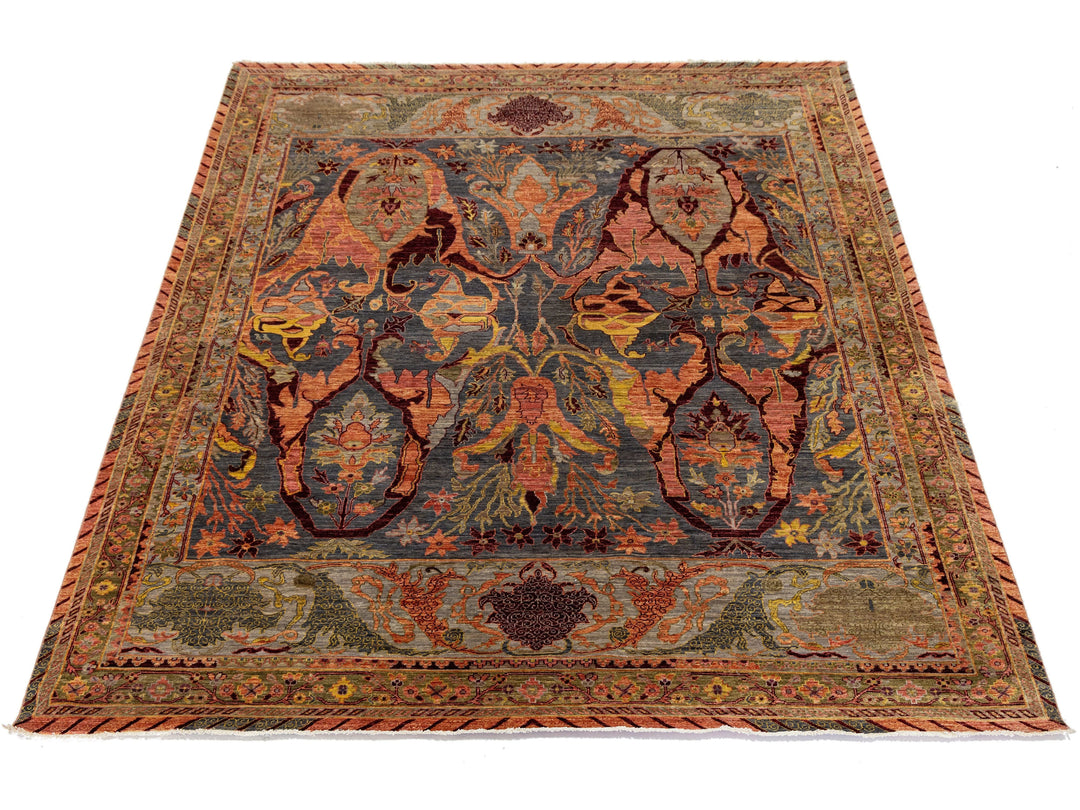 Antique Bidjar Wool Rug 9 X 12