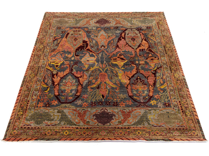 Antique Bidjar Wool Rug 9 X 12