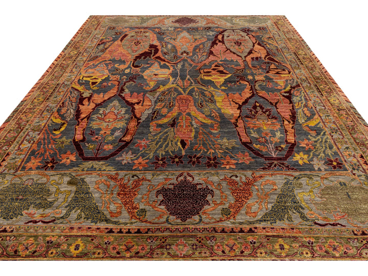 Antique Bidjar Wool Rug 9 X 12