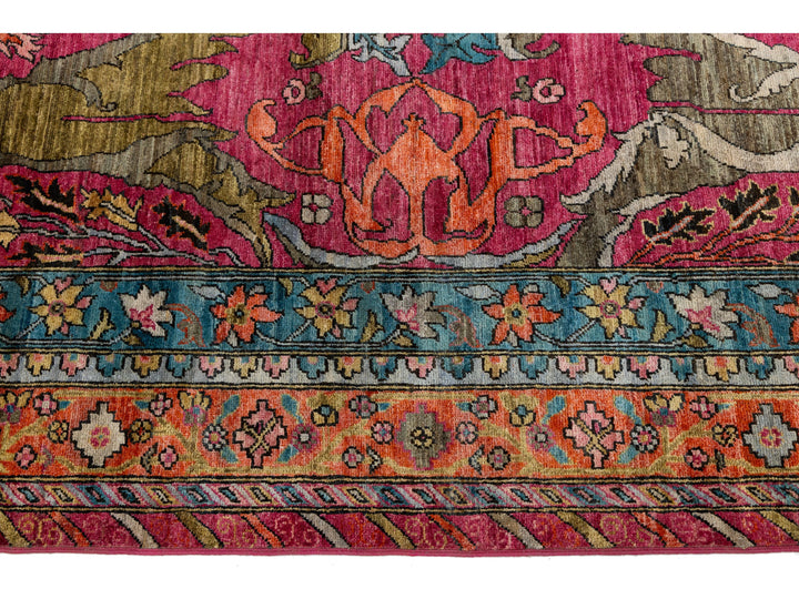 Antique Bidjar Wool Rug 9 X 12
