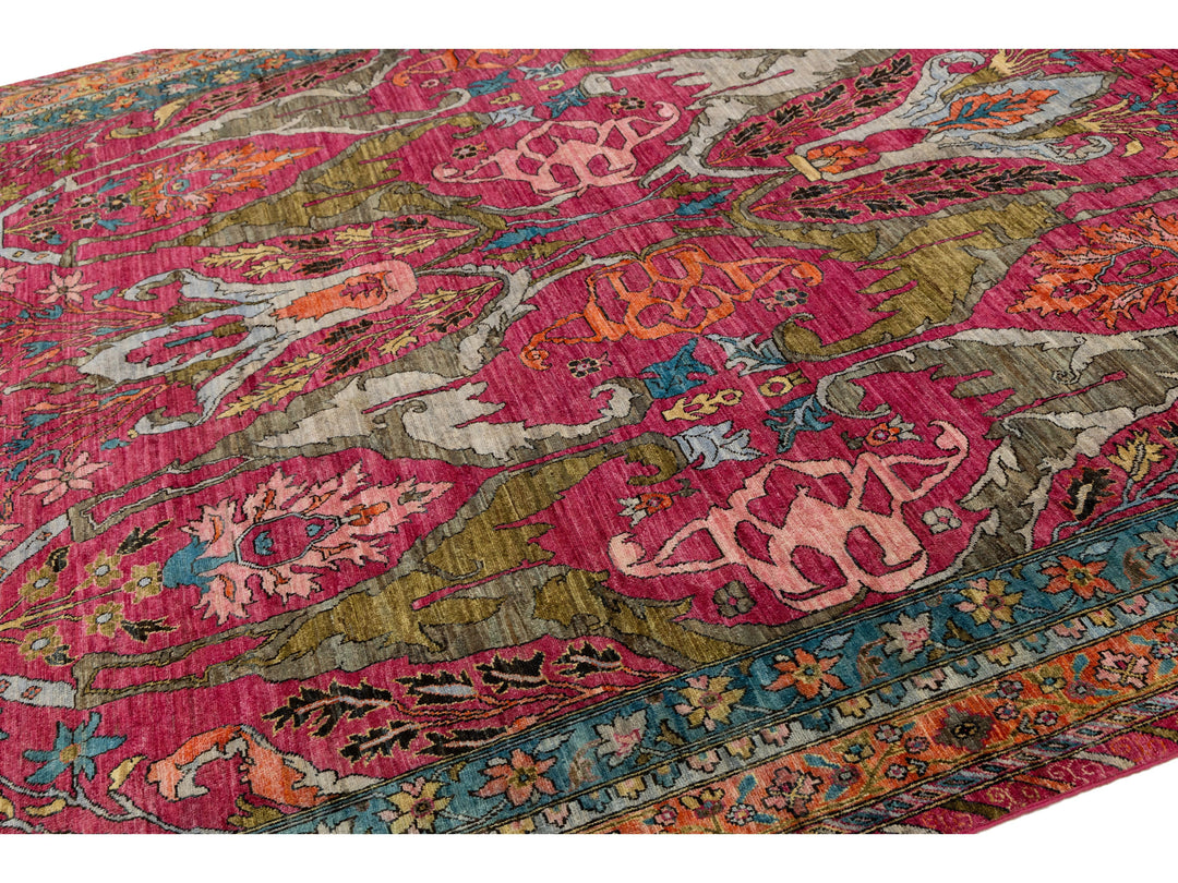 Antique Bidjar Wool Rug 9 X 12