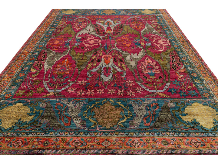 Antique Bidjar Wool Rug 9 X 12