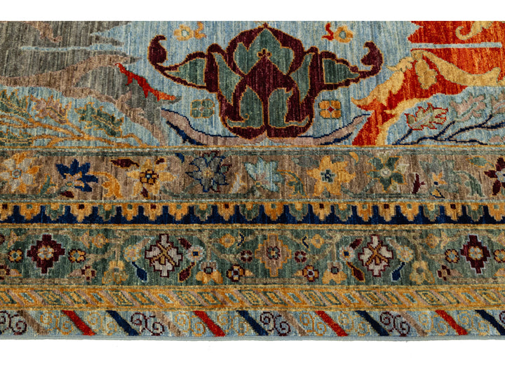 Antique Bidjar Wool Rug 9 X 12