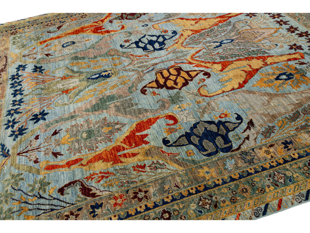 Antique Bidjar Wool Rug 9 X 12