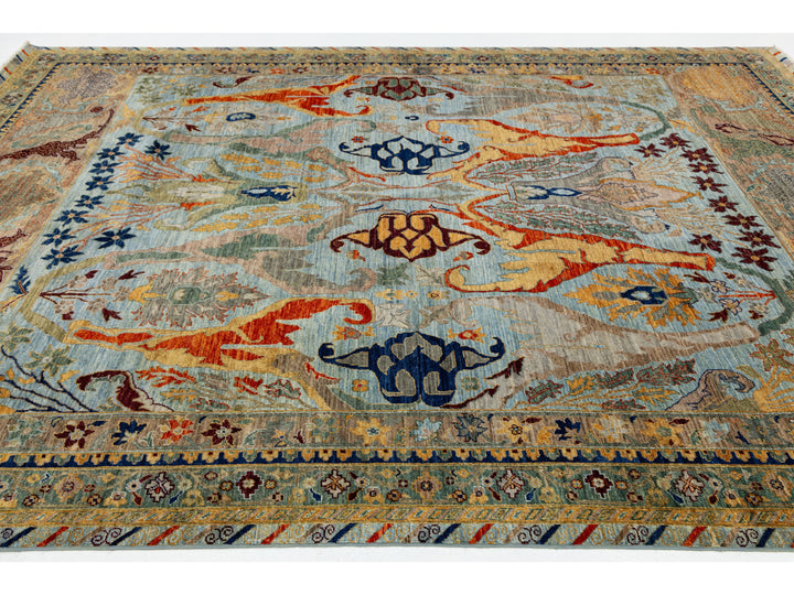 Antique Bidjar Wool Rug 9 X 12