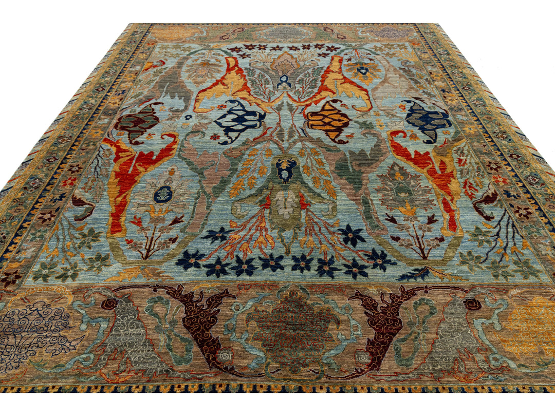 Antique Bidjar Wool Rug 9 X 12