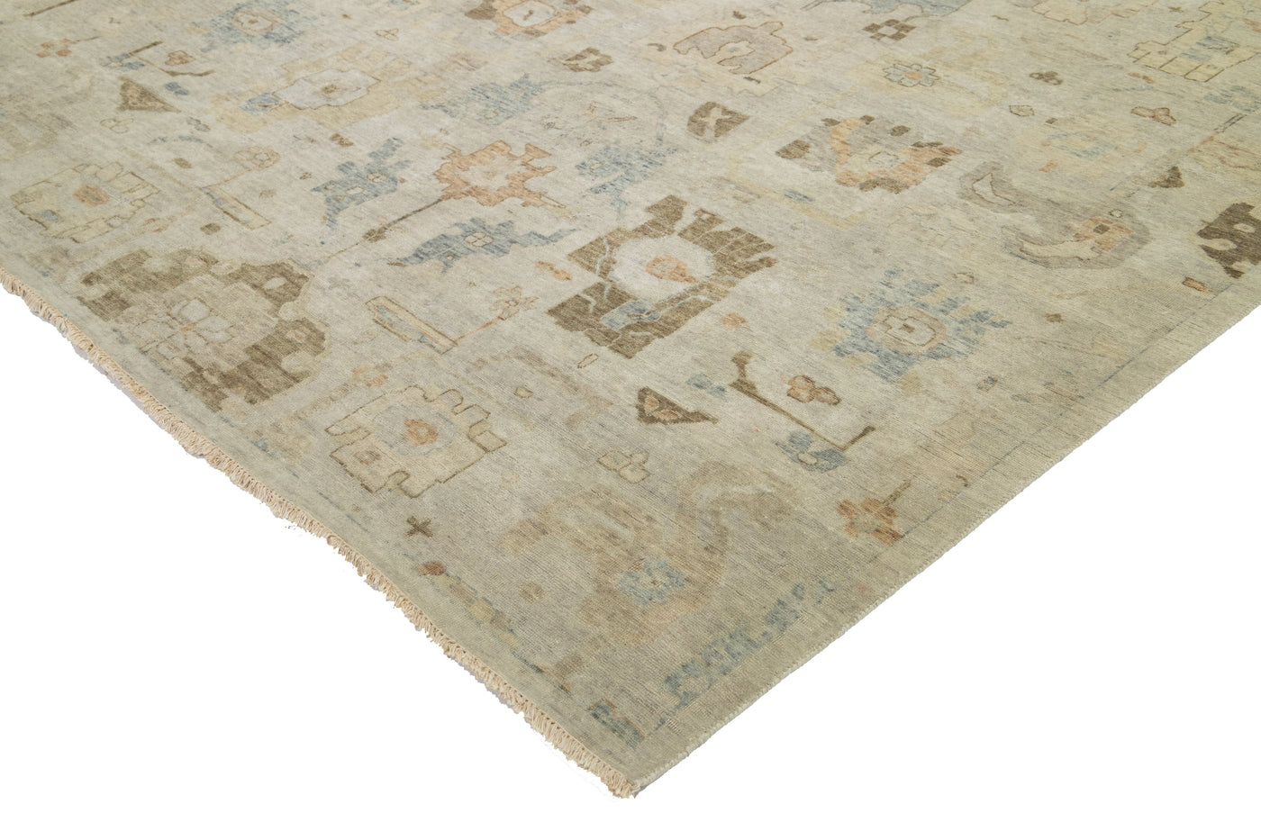 Modern Artisan Indian Wool Rug 15 X 19