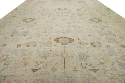 Modern Artisan Indian Wool Rug 15 X 19