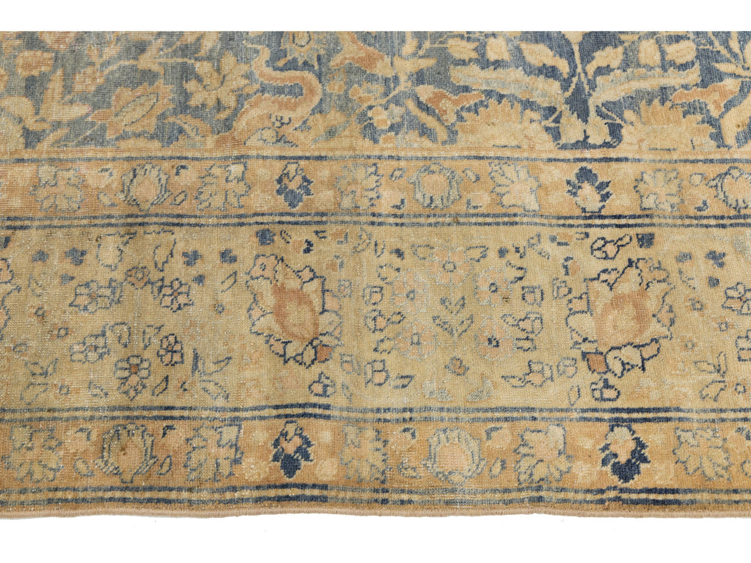 Antique Tabriz Wool Rug 9 X 12