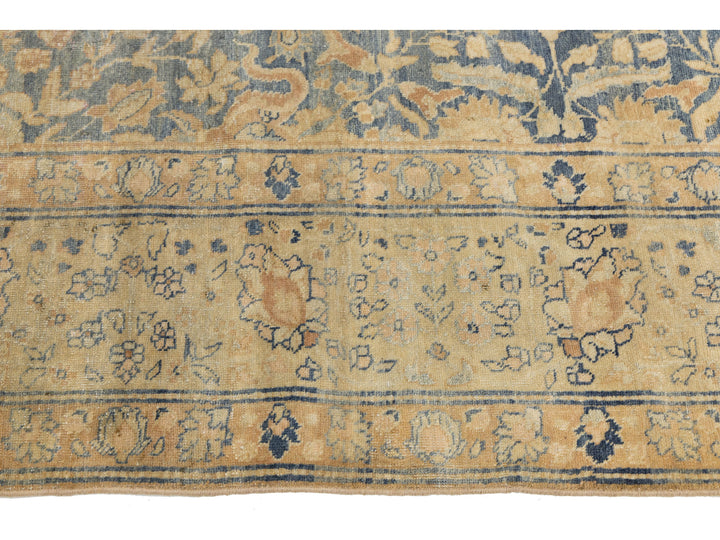 Antique Tabriz Wool Rug 9 X 12