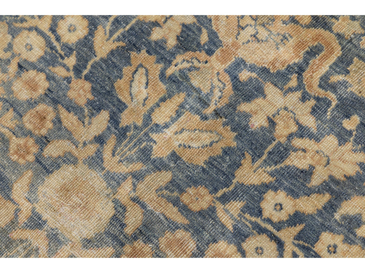 Antique Tabriz Wool Rug 9 X 12