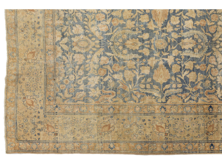 Antique Tabriz Wool Rug 9 X 12