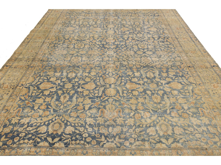 Antique Tabriz Wool Rug 9 X 12