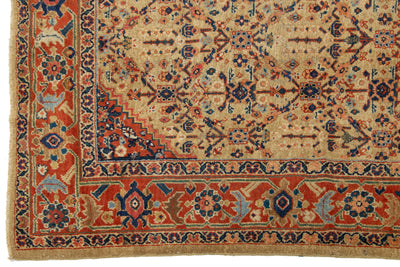 Antique Persian Mahal Wool Rug 7 X 11