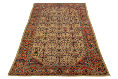 Antique Persian Mahal Wool Rug 7 X 11