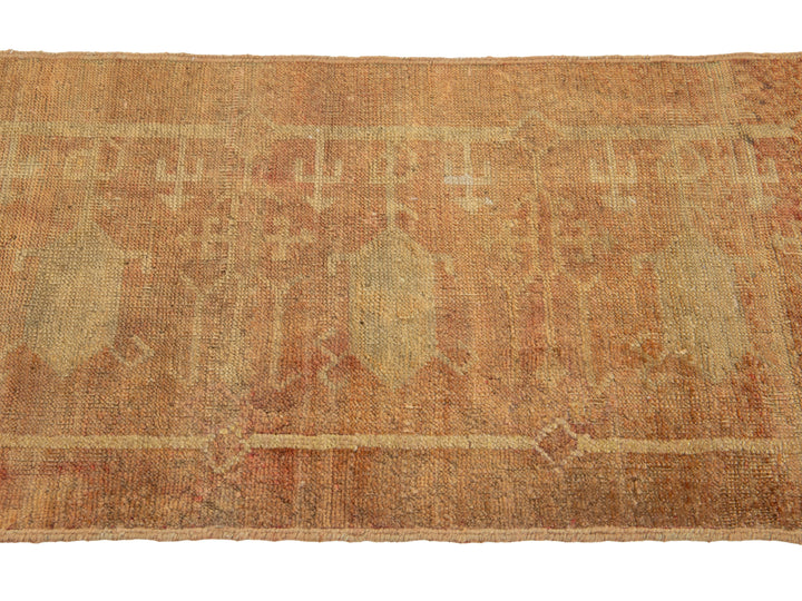 Vintage Turkish Anatolian Wool Runner Rug 2 X 7