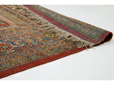 Antique Persian Mahal Wool Rug 14 X 21