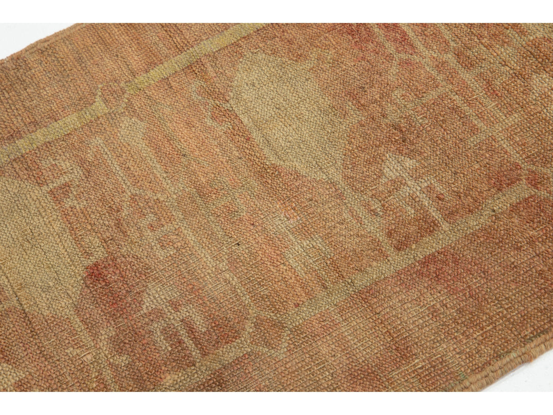 Vintage Turkish Anatolian Wool Runner Rug 2 X 8