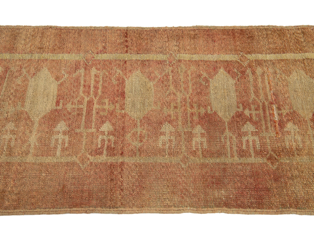 Vintage Turkish Anatolian Wool Runner Rug 2 X 8