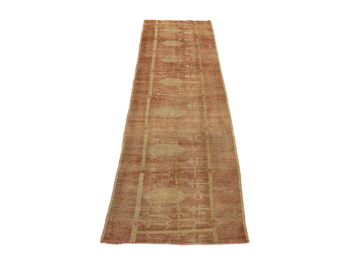 Vintage Turkish Anatolian Wool Runner Rug 2 X 8