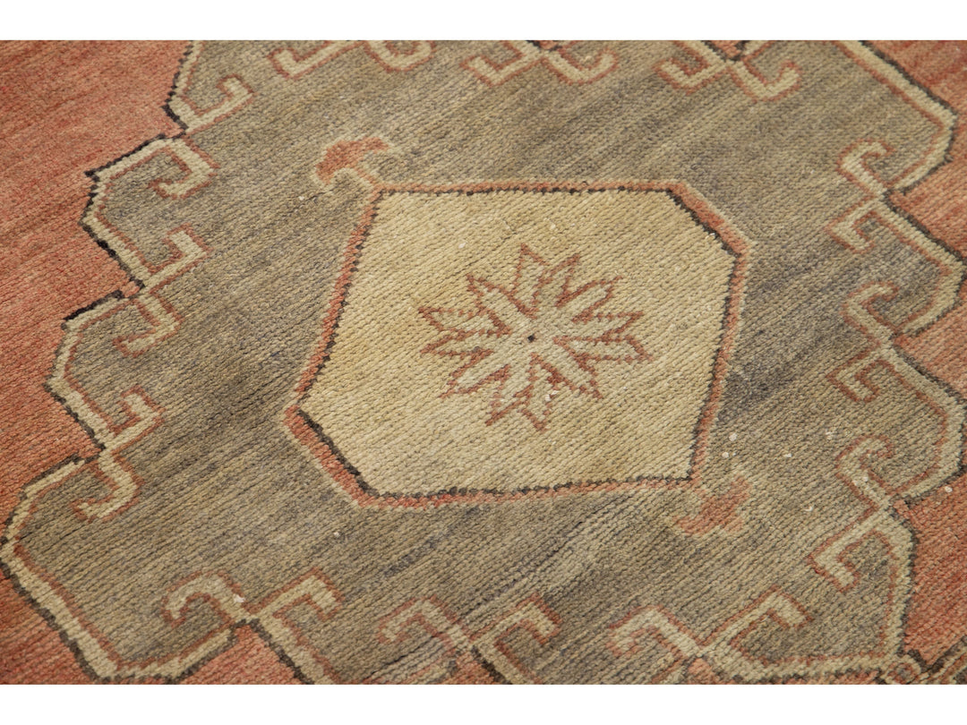 Vintage Turkish Anatolian Wool Runner Rug 3 X 8