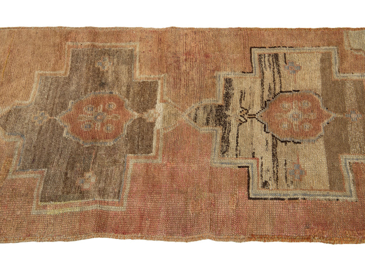 Vintage Turkish Anatolian Wool Runner Rug 2 X 7