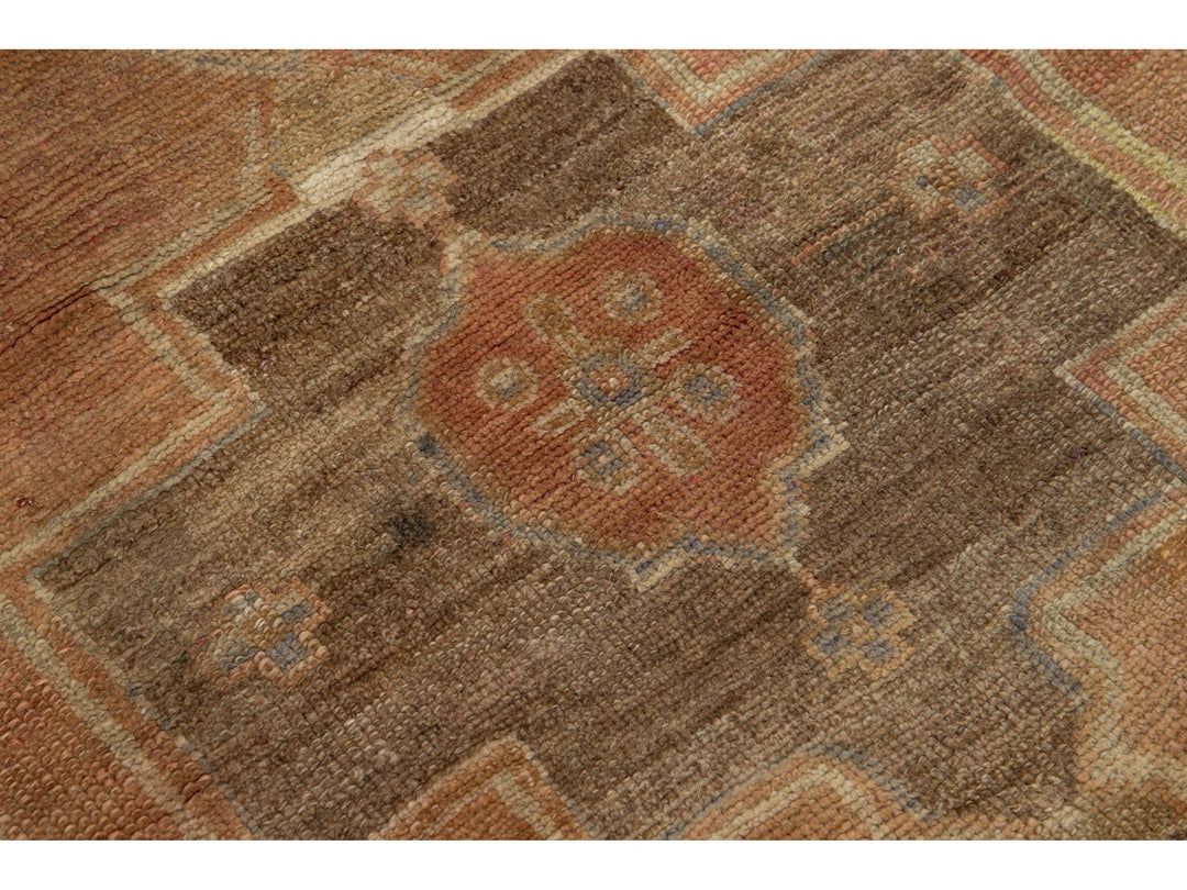 Vintage Turkish Anatolian Wool Runner Rug 2 X 7