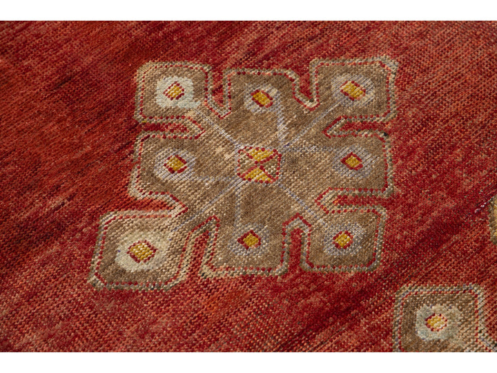 Vintage Turkish Anatolian Wool Runner Rug 2 X 7