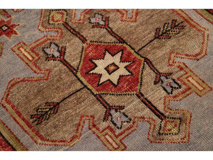 Vintage Turkish Anatolian Wool Runner Rug 2 X 7