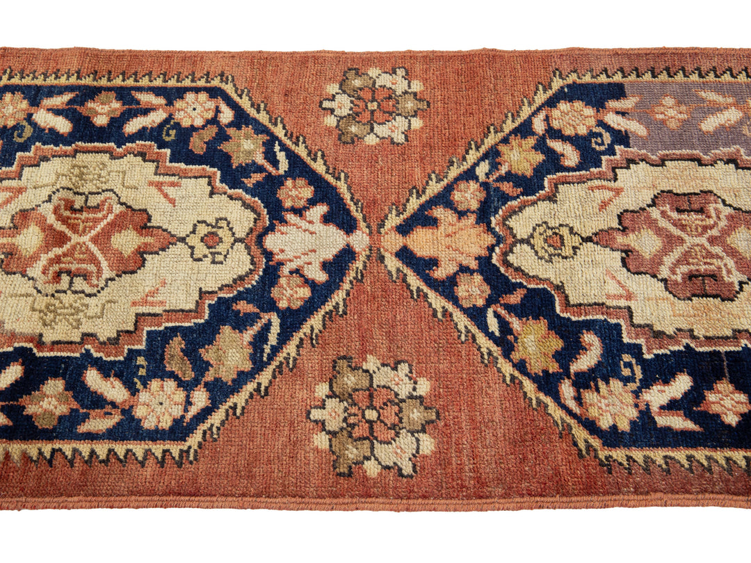 Vintage Turkish Anatolian Wool Runner Rug 3 X 8