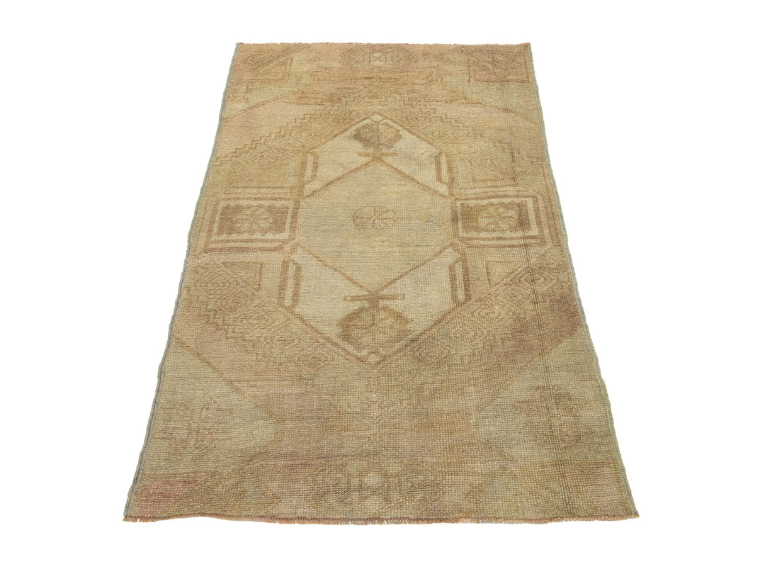 Vintage Turkish Anatolian Wool Rug 3 X 5