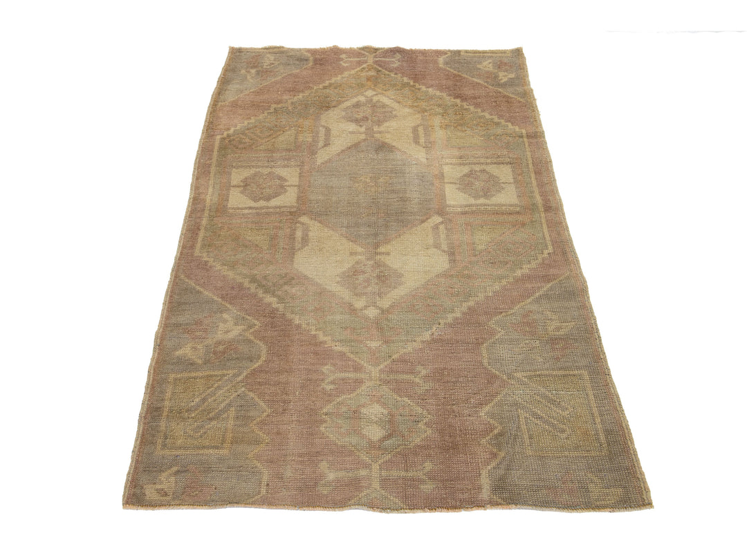 Vintage Turkish Anatolian Wool Rug 3 X 5