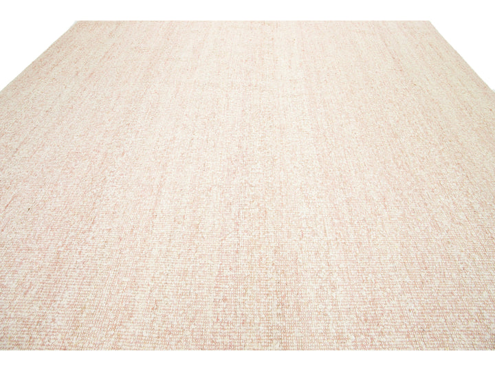 Modern Dhurrie Wool and Jute Rug 12 X 15