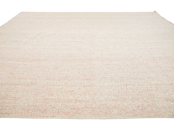 Modern Dhurrie Wool and Jute Rug 12 X 15