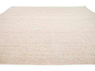 Modern Dhurrie Wool and Jute Rug 12 X 15