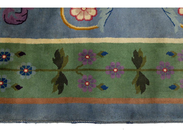 Antique Art Deco Chinese Rug 9 X 11