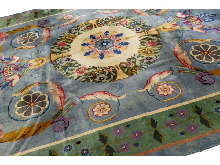 Antique Art Deco Chinese Rug 9 X 11