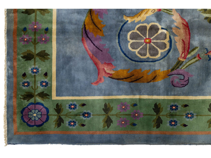 Antique Art Deco Chinese Rug 9 X 11