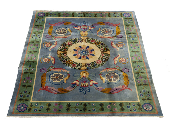 Antique Art Deco Chinese Rug 9 X 11