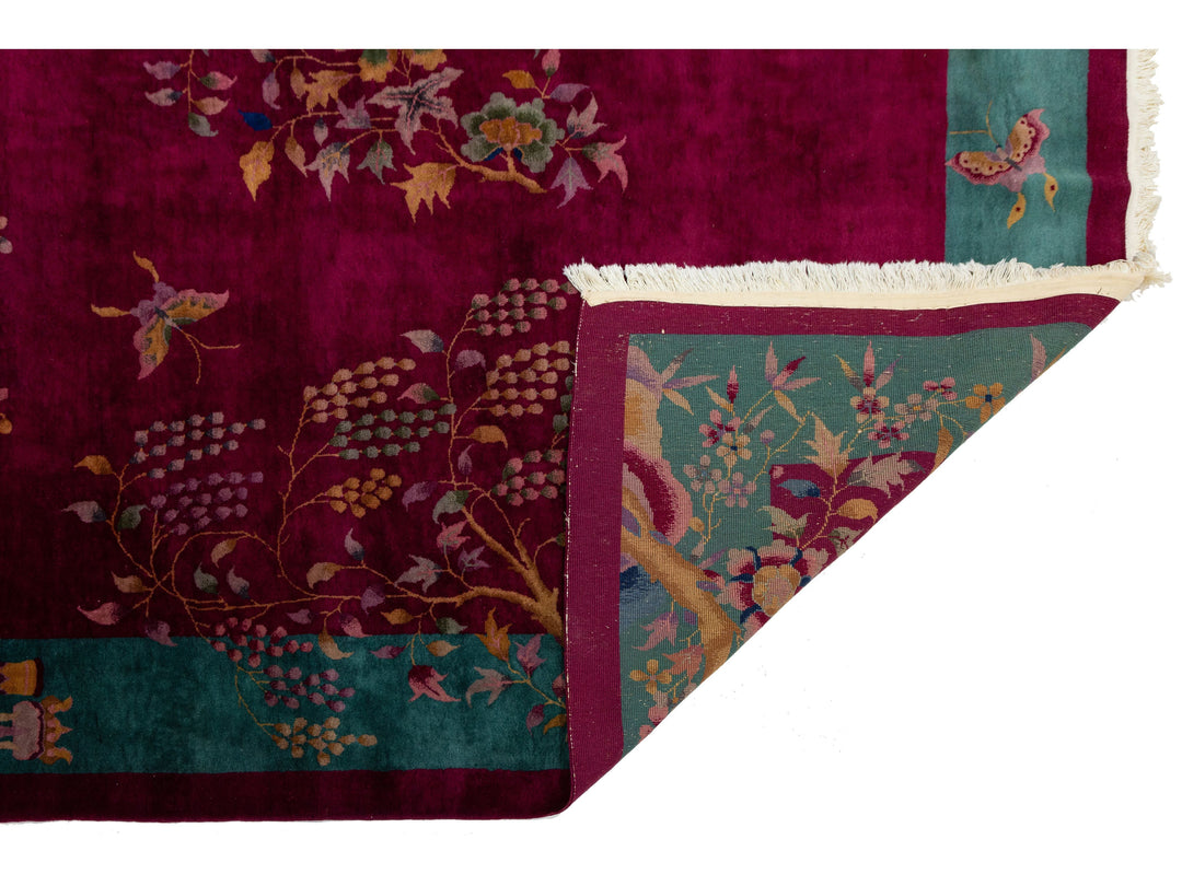 Antique Art Deco Chinese Rug 9 X 11