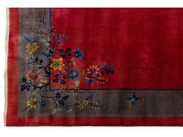 Antique Art Deco Chinese Rug 10 X 13
