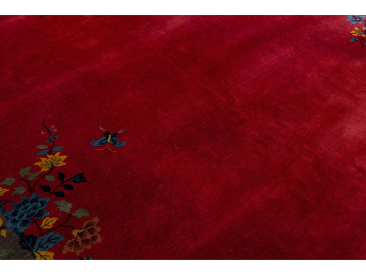 Antique Art Deco Chinese Rug 10 X 13