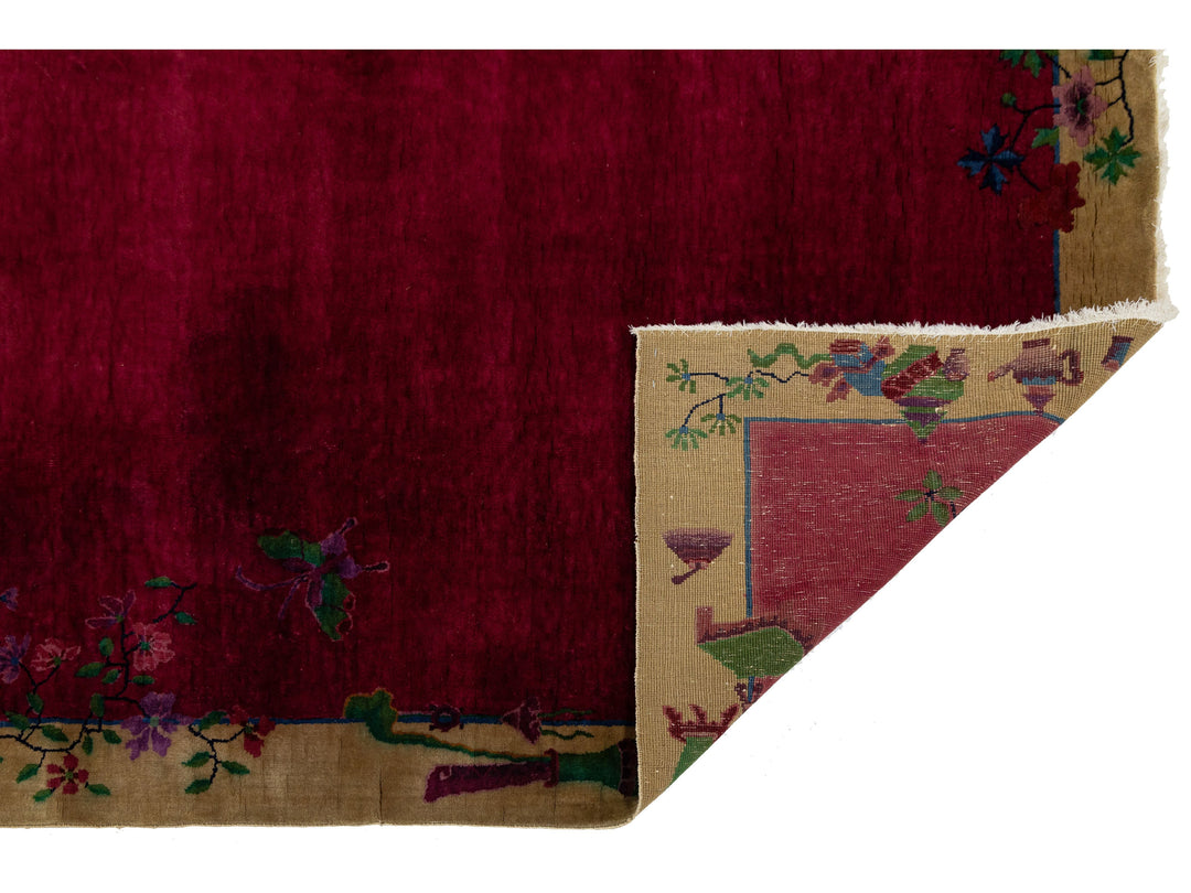 Antique Art Deco Chinese Rug 6 X 9