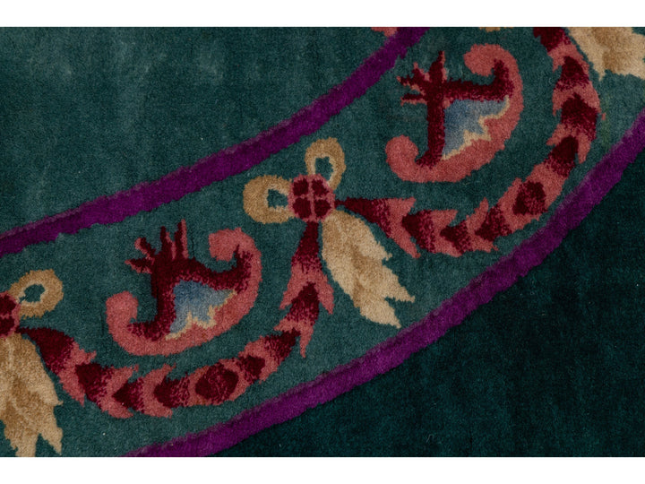 Antique Art Deco Chinese Wool Rug 8 X 10