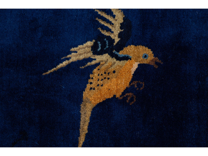 Antique Art Deco Chinese Wool Rug 10 X 14