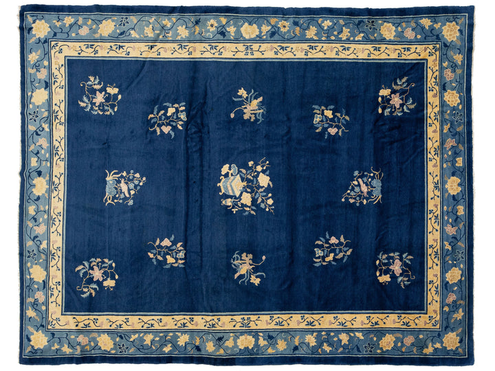 Antique Art Deco Chinese Rug 9 X 12