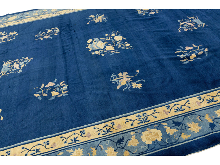 Antique Art Deco Chinese Rug 9 X 12