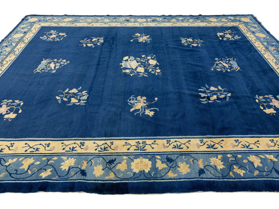 Antique Art Deco Chinese Rug 9 X 12