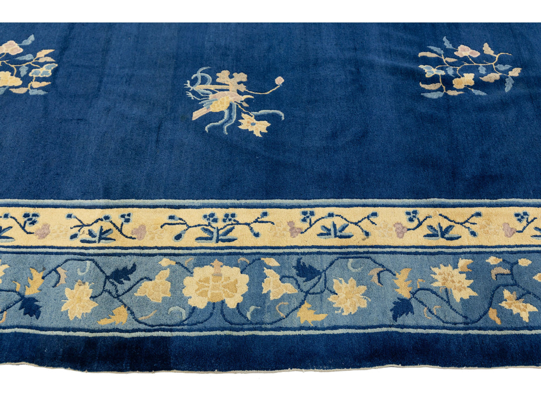 Antique Art Deco Chinese Rug 9 X 12